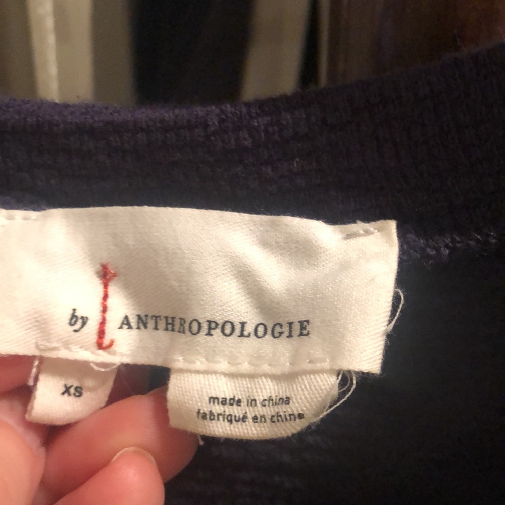Navy Anthropologie Dress - Picture 3 of 4